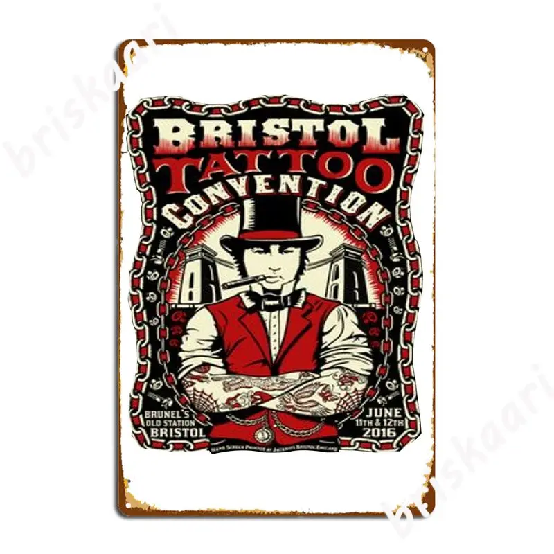 

Ретро-плакат с бристольскими татуировками и соглашениями 2016, плакат, металлический плакат, клубный, домашний, клубный, барный дизайн, настен...