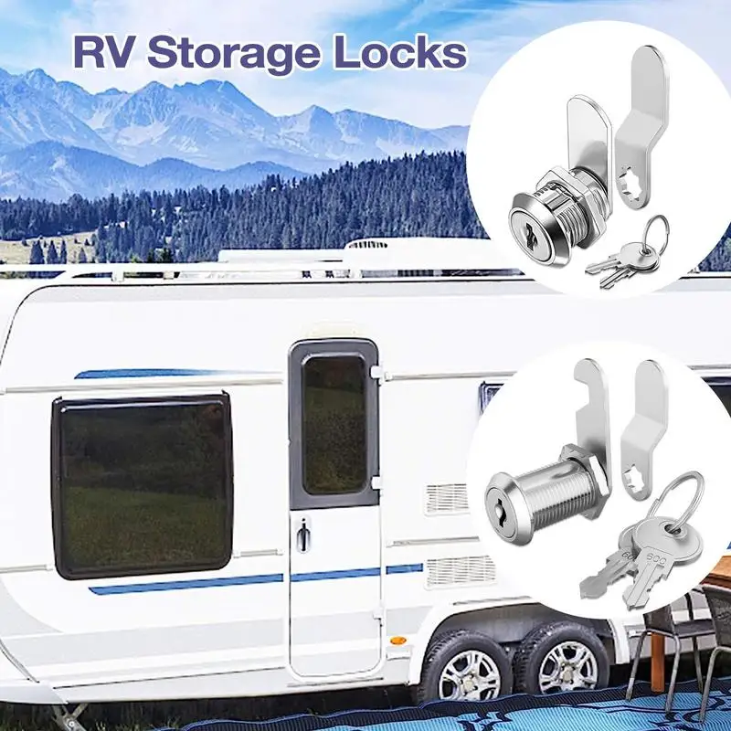 

Cam Locks For Cabinets Heavy Duty RV Lock Replacement Double-piece Rv Lock Camper Trailer Locks For Drawer RV Storage Tools