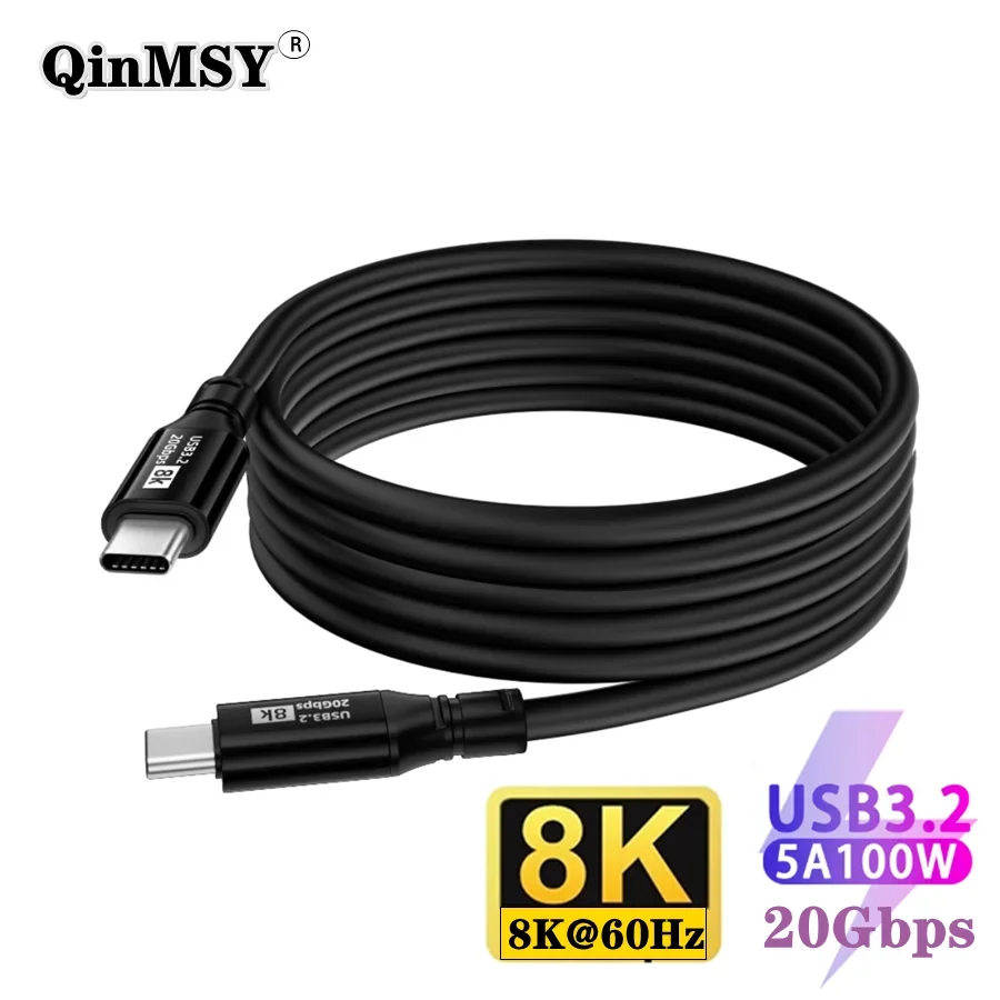 Кабель USB 100 типа C ThunderBolt 20 Гбит/с Вт