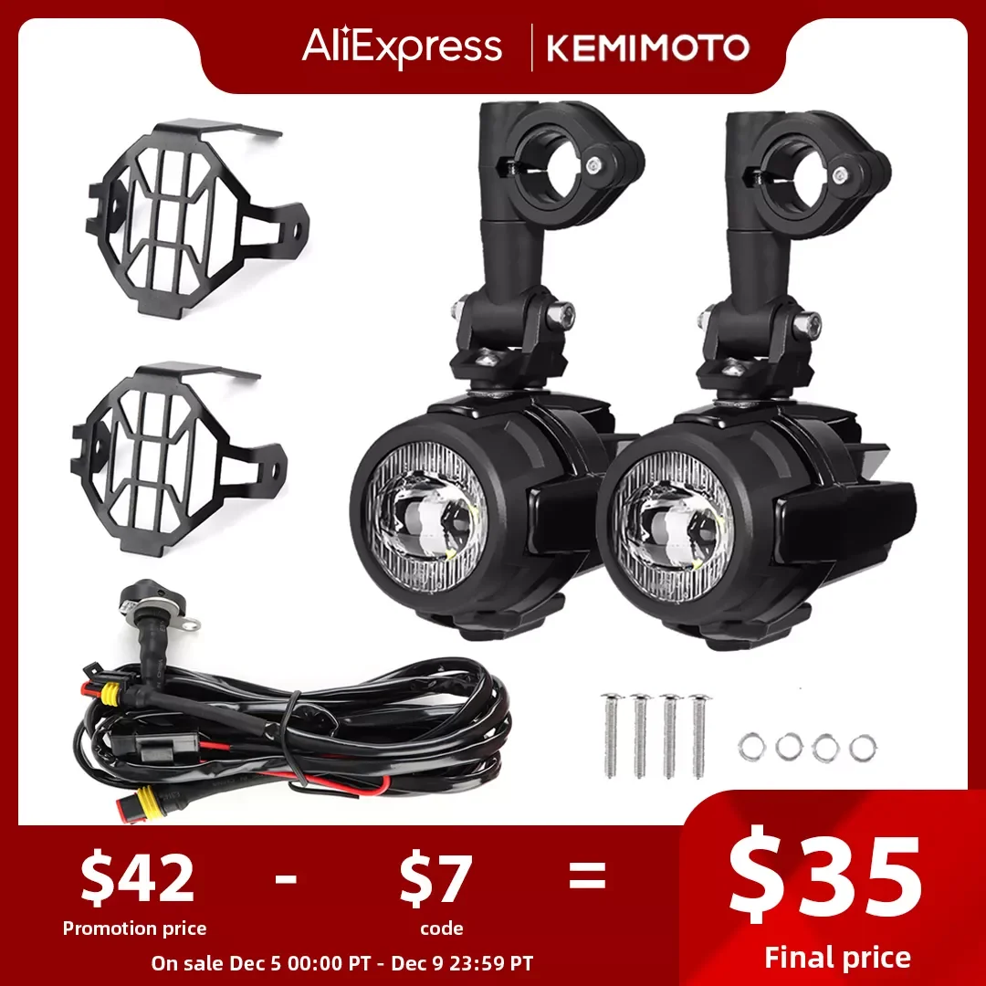 

NEW2023 R1200GS 40W Motorcycle LED Fog Lights Auxiliary Assembliy For BMW R1200GS F850GS F750GS F 850GS 750GS 1250GS GS Adventu