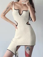 dresses for women 2022 summer elegant holiday dress knit mini dresses ladies sundress sexy robe femme vestidos feminino