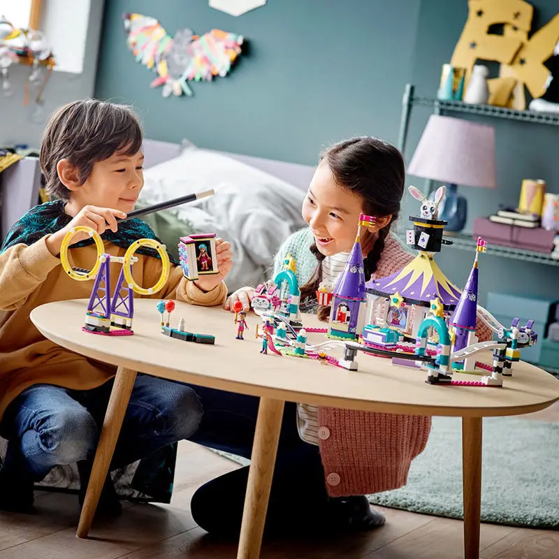 

2022 Funfair Rollercoaster 41685 Model Building Blocks Friends Figure Model Children's Puzzle Toys Christmas Birthday Gift