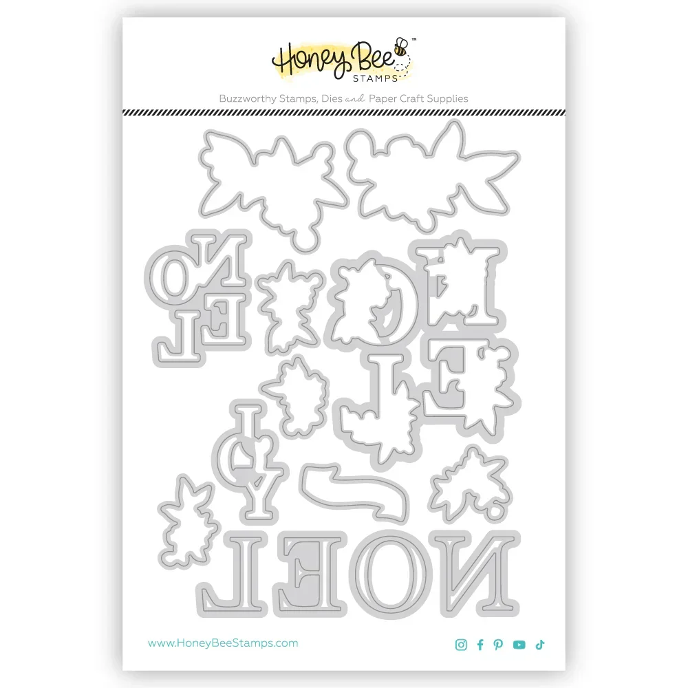 Новинка 2024 рождественские прозрачные штампы с цветочным принтом Ноэль вырубные