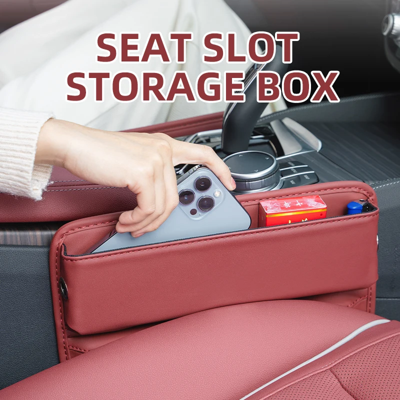 

Leather Car Seat Storage Box Slit Gap Filler Auto Interio Accessories For Bmw Performance X1 X3 X4 X5 X6 E46 E36 E39 E90 F20 E60