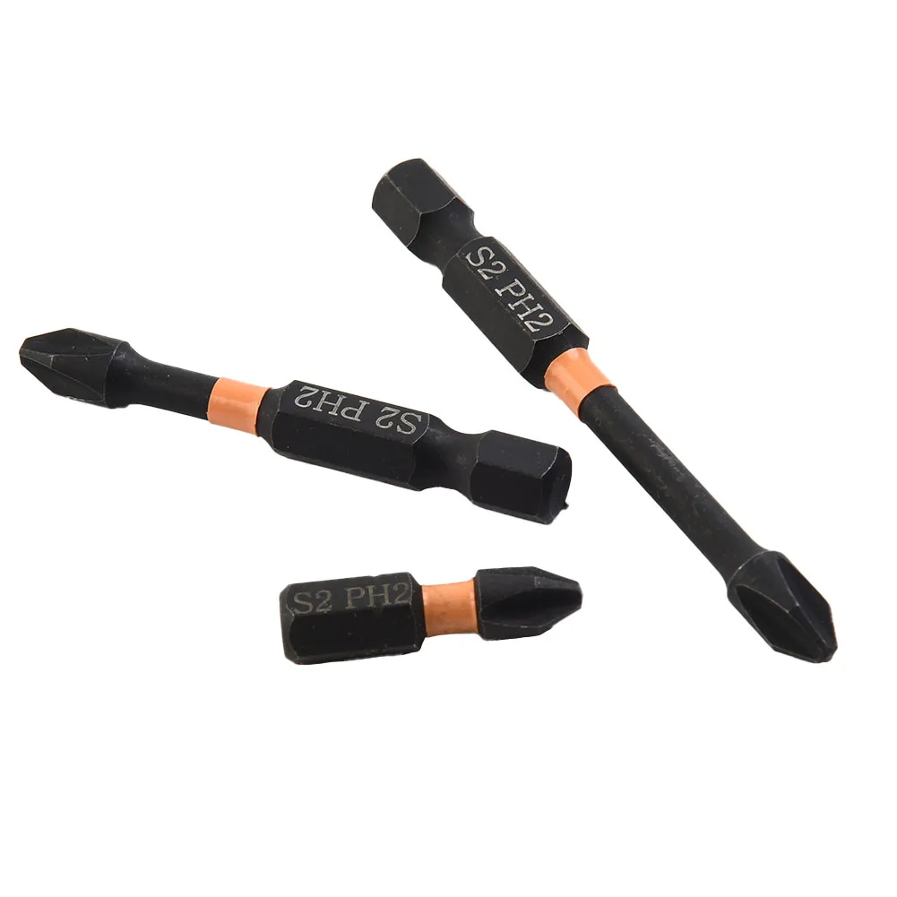 

Drill Bit Screwdriver 25/50/60mm 3pcs Accessories Alloy Steel Electric Impact Kits Magnetic Nutdrivers Attachment