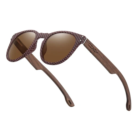 Мужские солнцезащитные очки Gelass из поликарбоната  черный орех