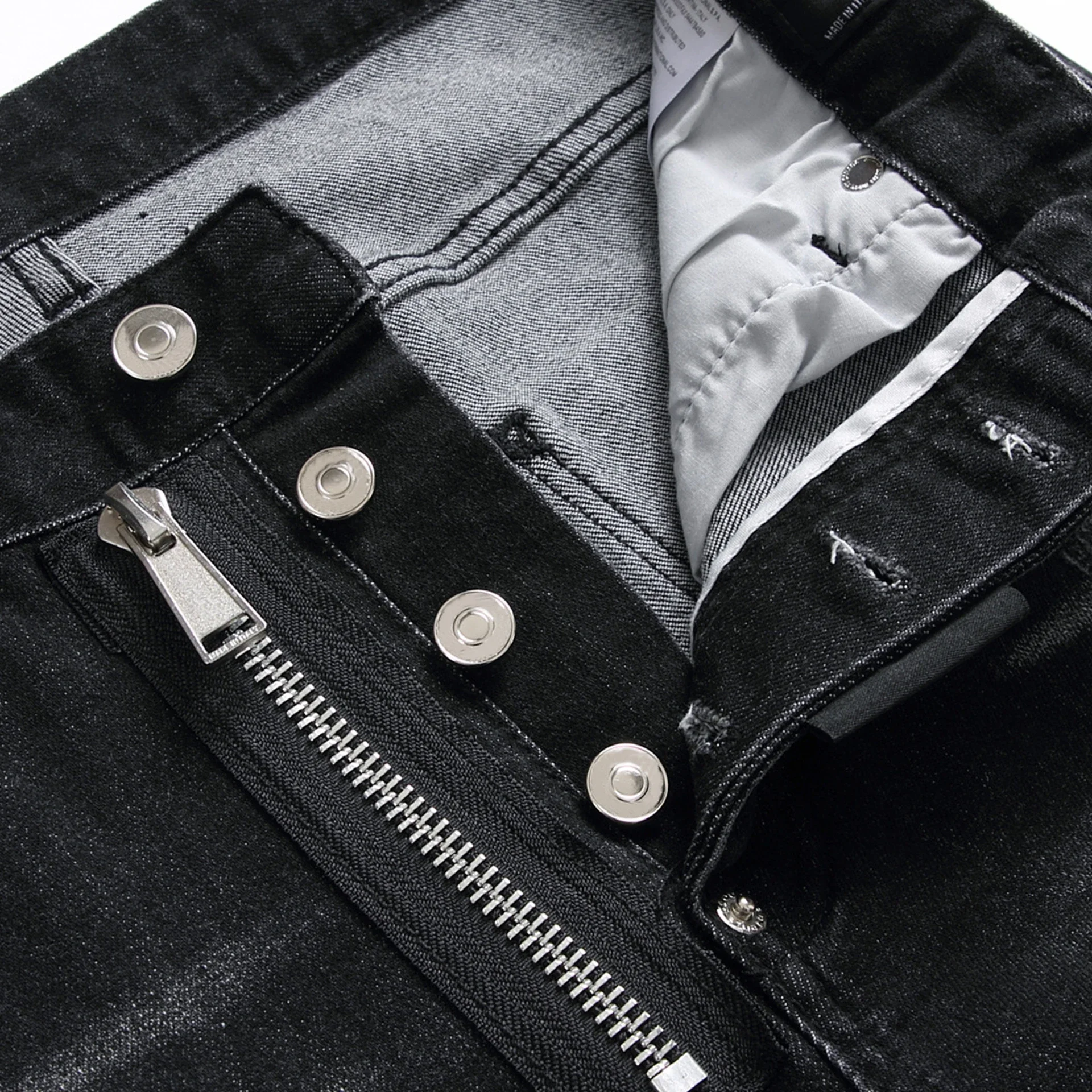 Модные брендовые мужские джинсы индивидуальный трендовый принт цифровой