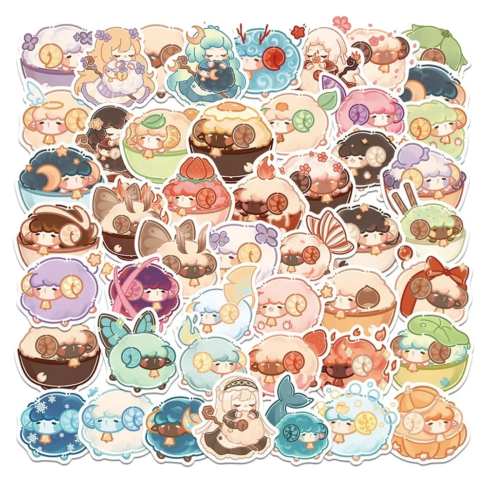 10/30/50 шт. новые мультяшные наклейки с цветочным миром чехлы для мобильных