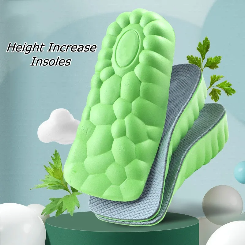 

4D Deodorant Orthopedic Height Increase Insole for Shoes Arch Support Plantar Fasciitis Insoles Growing Shoe Sole Templates New