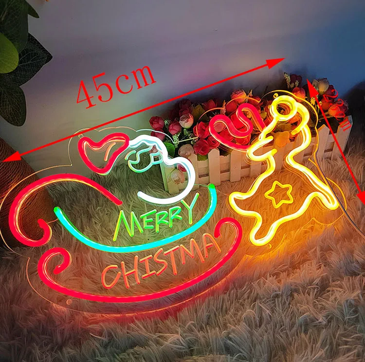 

Светодиодная новогодняя подсветка "Merry Christmas"