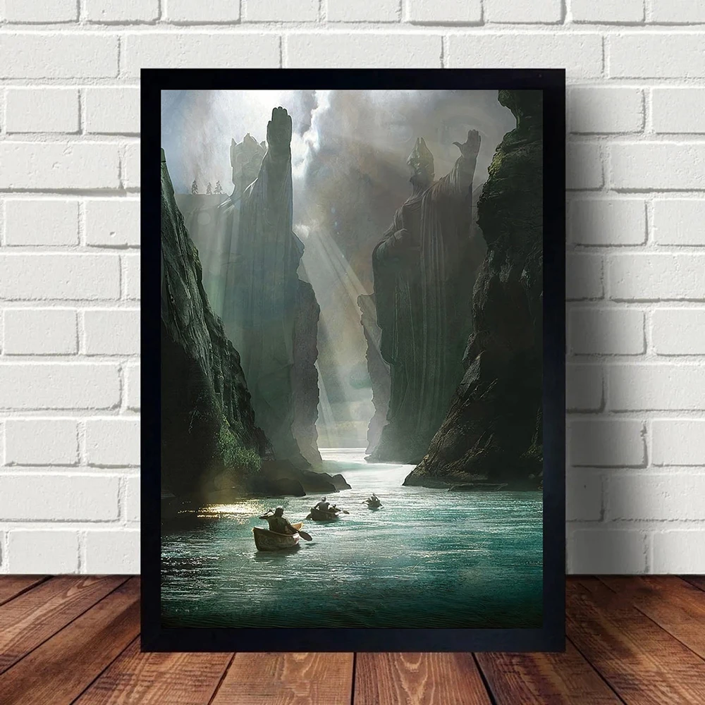 

Tolkien Настенная картина на холсте Пейзаж средней земли домашний декор плакаты принты картины для путешествий спальня гостиная украшение