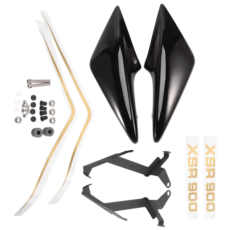 Motorcycle Side Panel Fairing Cover Frame Guard for XSR900 XSR 900 2016-2021(Gold Sticker)