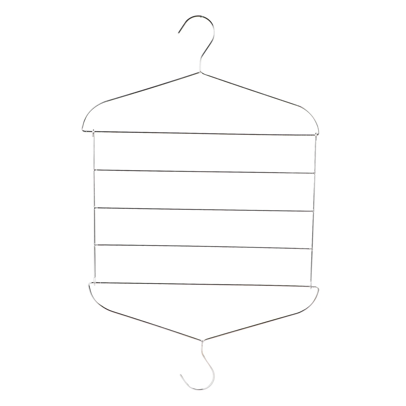 

1Pc Space Saving Hanger Multi-layer Hanger Metal Drying Rack Pants Clother Rack