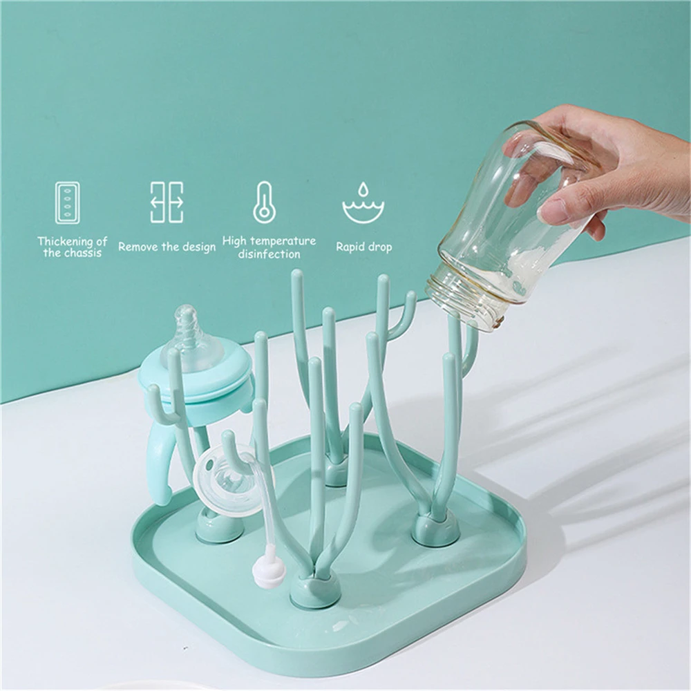 

Baby Bottle Drying Rack Baby Bottle Cleaning Dryer Drainer Storage Rack Tree Shape Drying Rack For Babies Bottles Removable