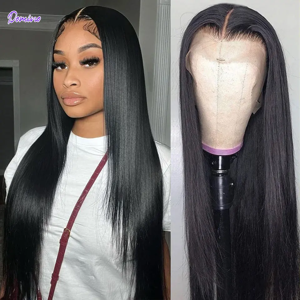 Lace Front Human Hair Wigs Straight 13x4 Lace Frontal Wig Transparent Lace Wigs 30Inch Brazilian Lace Closure Wig For Women