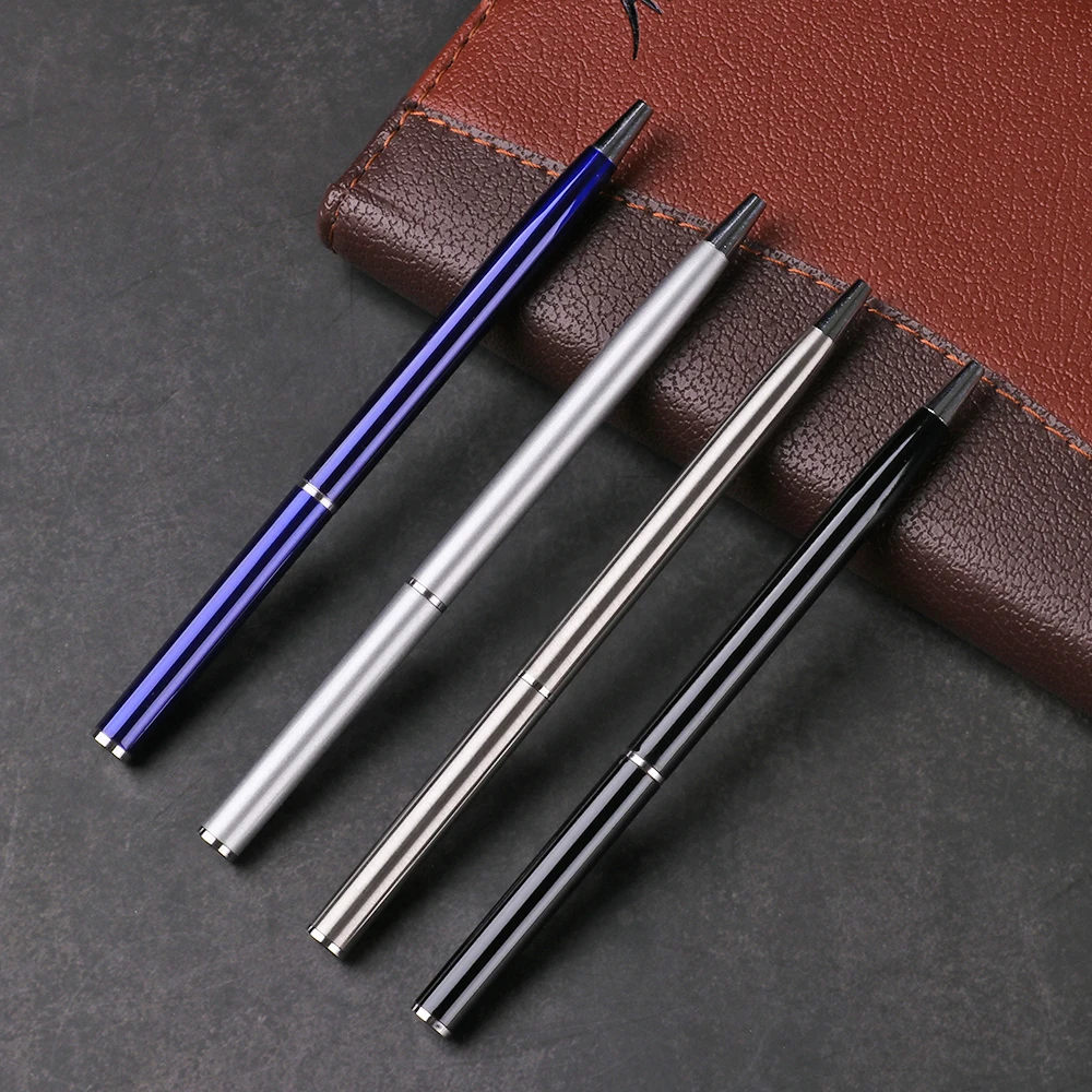 

Металлическая Шариковая Ручка-карандаш из нержавеющей стали, подарок для студентов, офиса, бизнеса