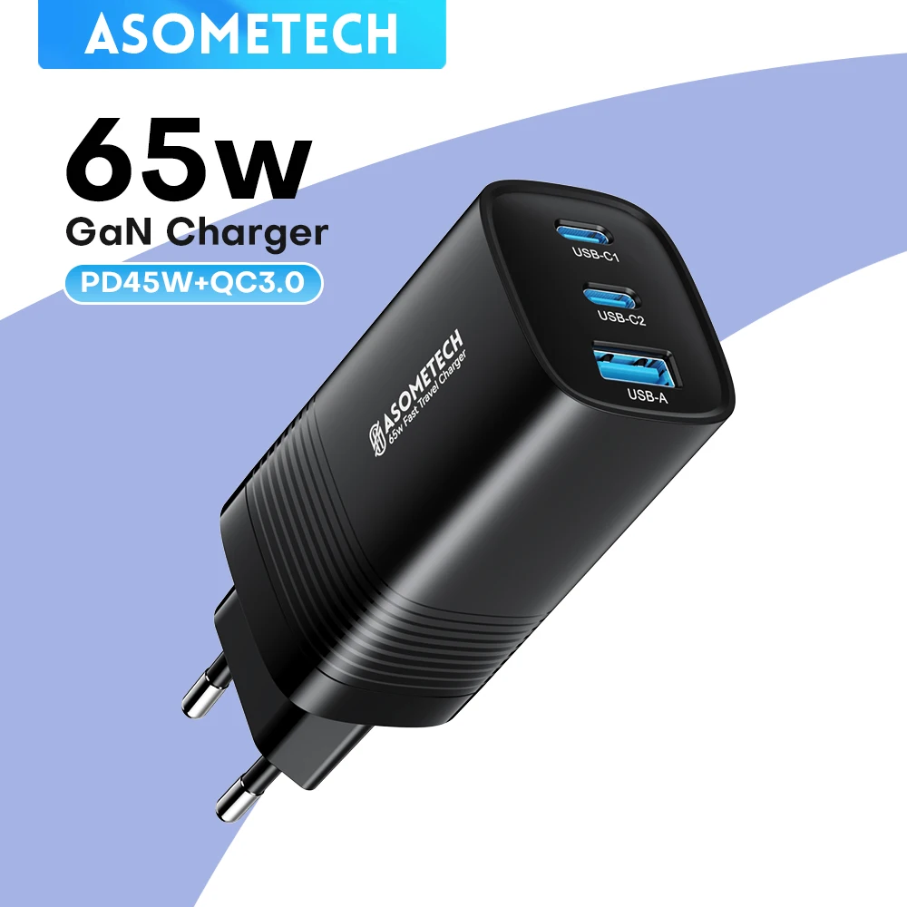 65W GaN USB Type C Быстрое зарядное устройство для ноутбука PPS 45W PD QC 3.0 Быстрая зарядка для iPhone 14 13 Samsung Xiaomi Realme зарядное устройство для телефона