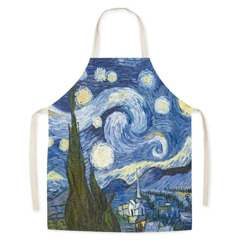 

Льняной фартук для кухни