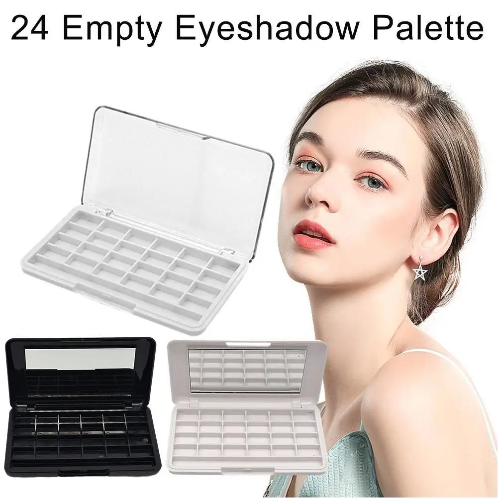 

24 Grids DIY Eyeshadow Palette Refillable Empty Makeup Palette Container For Eyeshadow Lip Balm Blusher Cosmetics