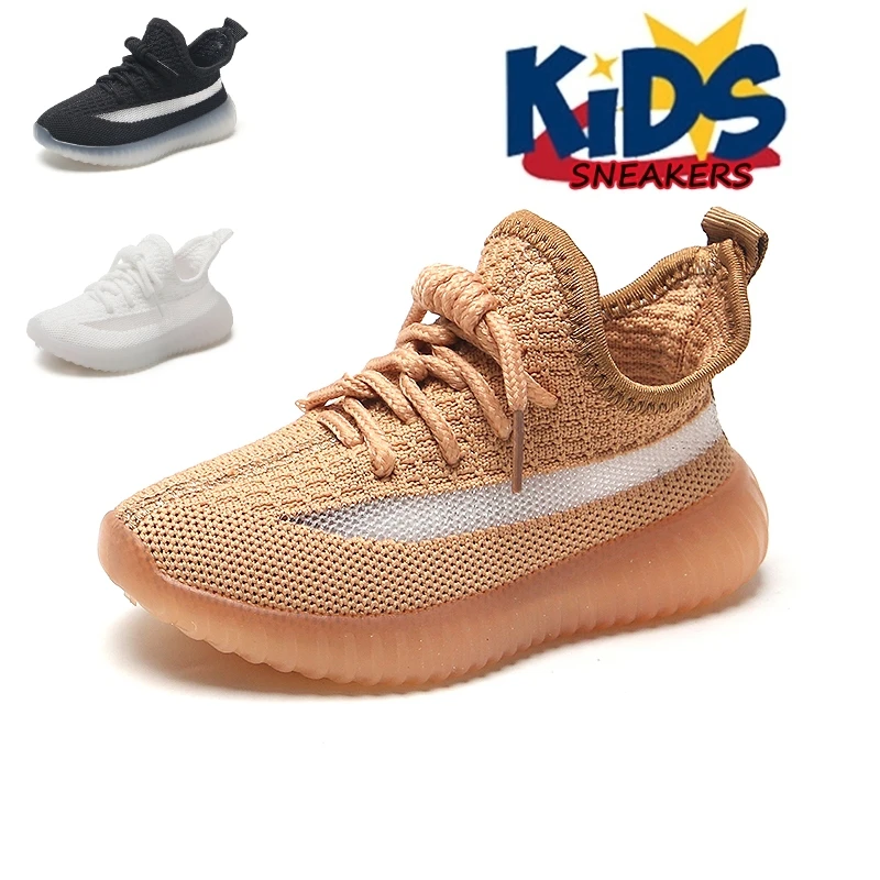 Детские кроссовки, дышащие легкие, Нескользящие, спортивная обувь для мальчиков и девочек, для бега