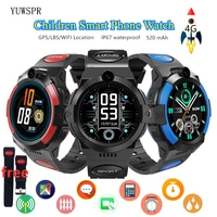 4g kids smartwatch round 1 28 waterproof gps wifi lbs remote tracking sos video call sim phone watches for 312 boys girls lt32