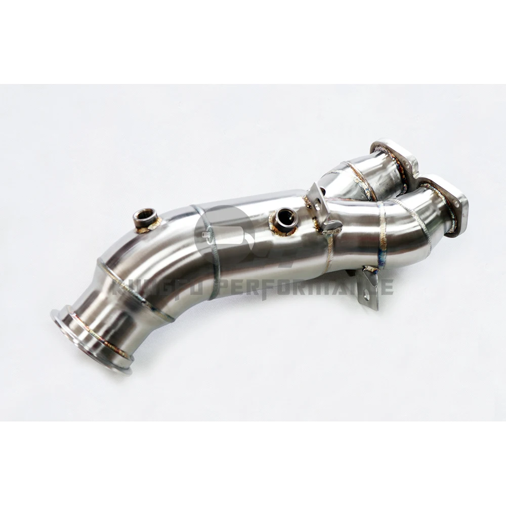 Фото Выхлопная труба KUNGFU PERFORMANCE SS304 Catless N55 для BMW E82 E88 135i E90 E92 335i 2011-2012 Single Turbo №1