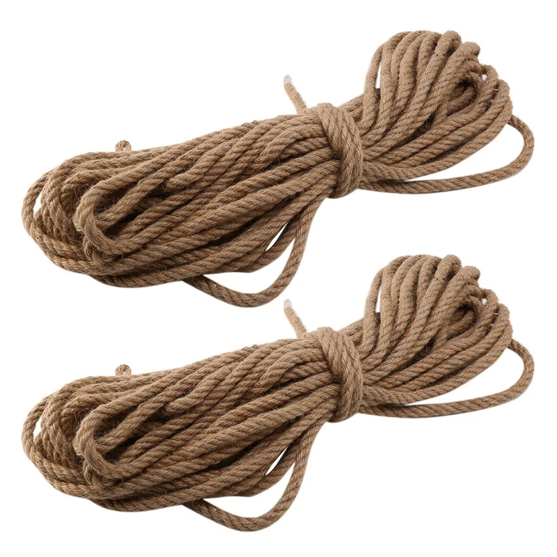

Женский джутовый шпагат 10 мм 20 м, натуральный пеньковый шнур «сделай сам», скандинавский домашний декор, Когтеточка для домашних животных