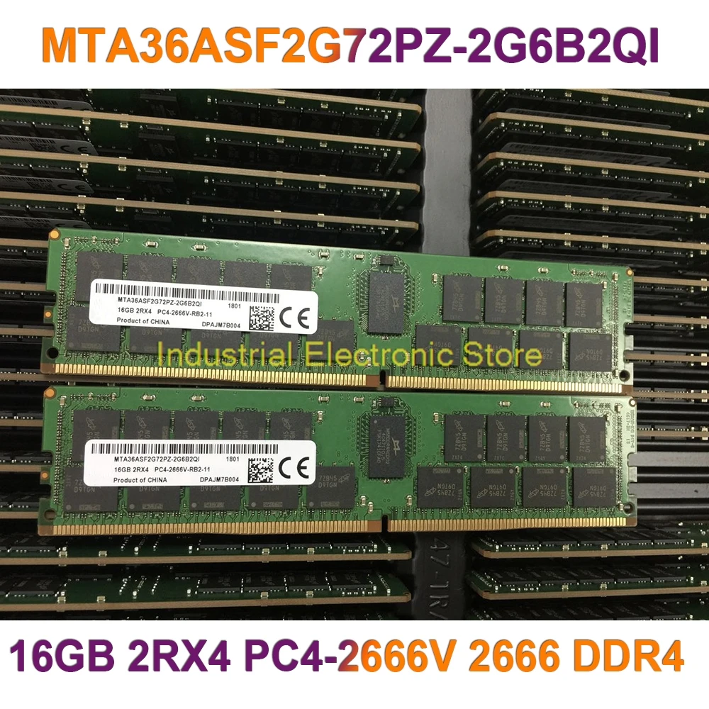 1 шт. для MT RAM 16G 16 ГБ 2RX4 PC4-2666V 2666 DDR4 серверная память MTA36ASF2G72PZ-2G6B2QI