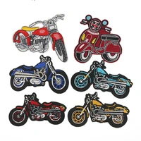 cartoon retro motorcycle ride series for on clothes coat ironing embroidered patches diy applique badge stickers decor patch