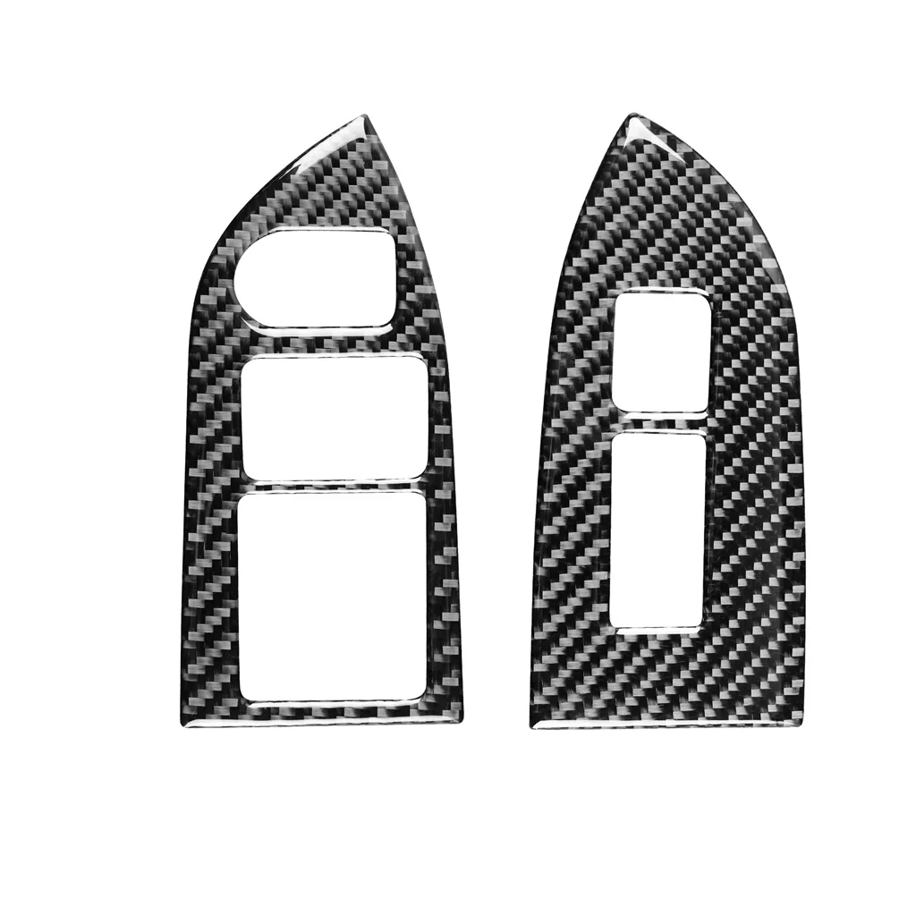 

2 Pc LHD Carbon Fiber Window Lift Panel Cover Trim Sticker For Subaru BRZ Toyota 86 17-19