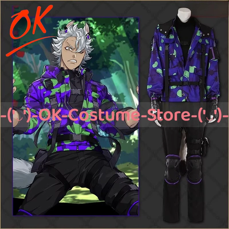 Фото [Индивидуальный размер] Костюм для косплея Twisted Wonderland Azul Jack Howl SSR Happy Beans Day Bean Camouflage, униформа для Хэллоуина и вечеринок №1