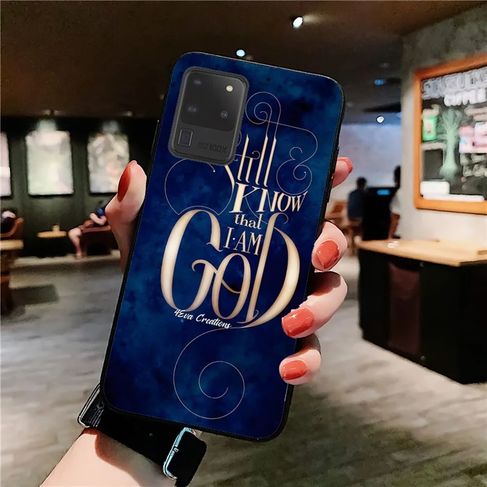 Verse Of The Christian Bible Jesus Phone Case For Samsung S 9 10 20 21 22 23 30 24 plus lite Ultra FE S10lite Fundas