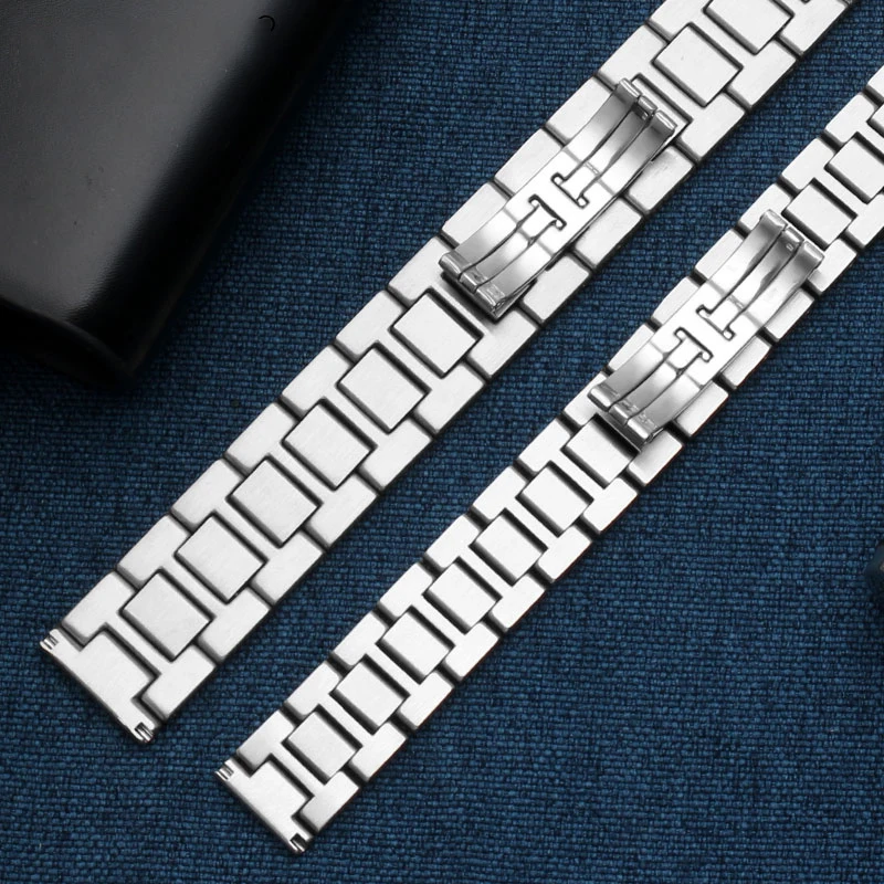 High quality stainless steel strap for cartier Ronde tank solo London men's and women's strap accessories 20mm 22mm watch strap