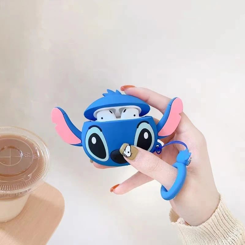 Защитный чехол Stitch Angel Creative Cartoon для беспроводных Bluetooth-наушников Apple AirpodsAirPods Pro1234 с милым мультяшным дизайном (art.: 3920da205cff4) - 3920da205cff4