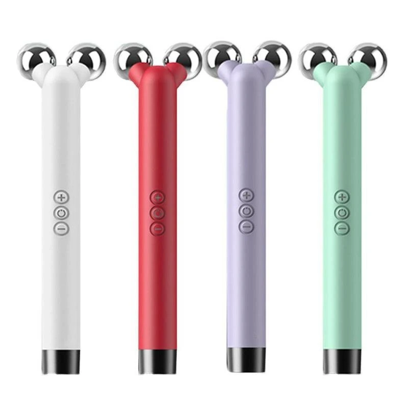 

Vibrating Roller Face Roller Eye Massager T/V Shaped Face Lifting Slimming Beauty Bar Massager