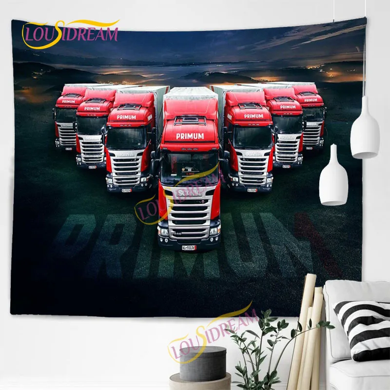 

Creative Truck SCANIA Witchcraft Tapestry Wall Hanging Artist Hip Hop Decorative Bedspread Beach Blanket Tablecloth Wall Hanging