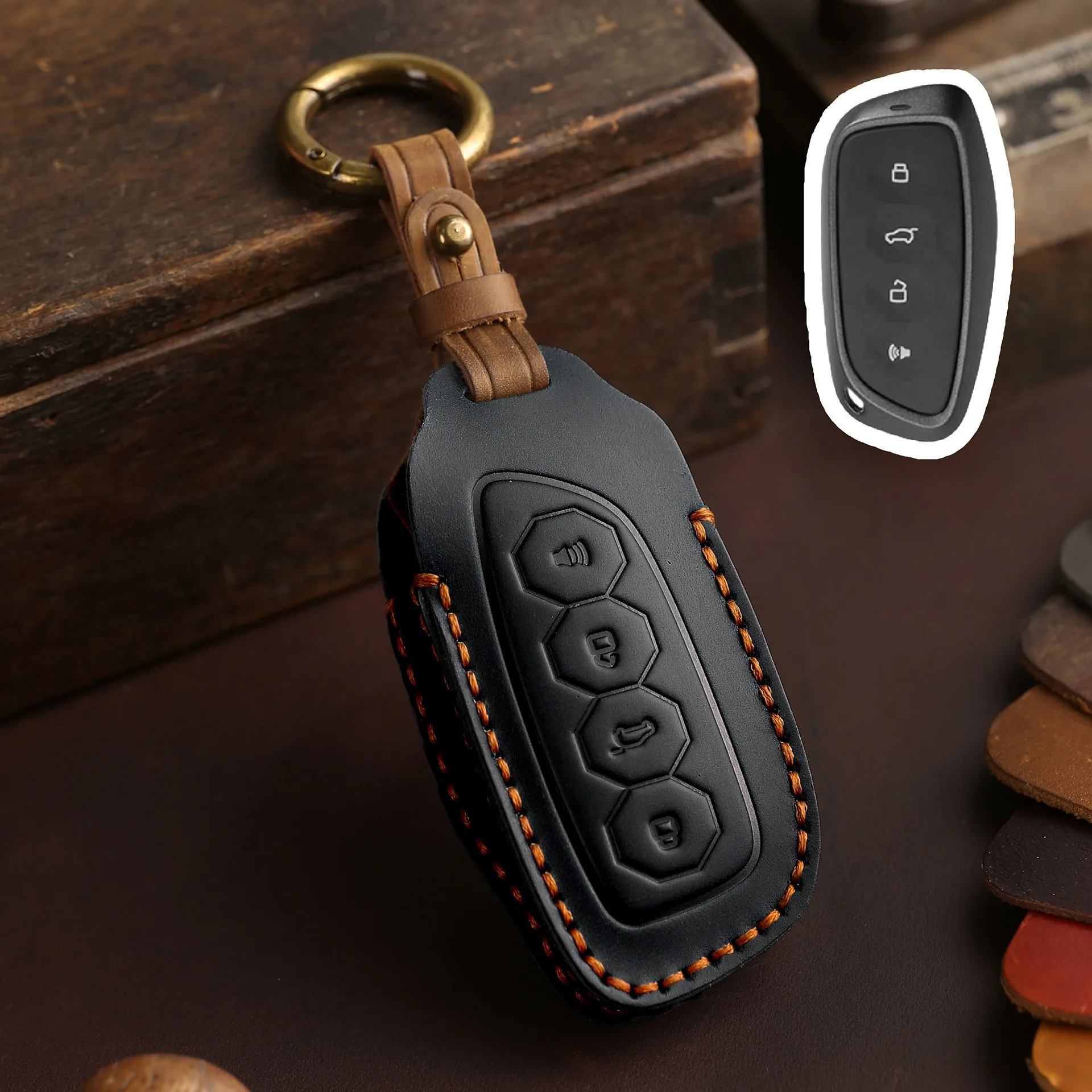 

Чехол для автомобильного ключа для Haval H6 H7 H4 H9 F5 F7 H2S F7X, автомобильный держатель, брелок, аксессуары