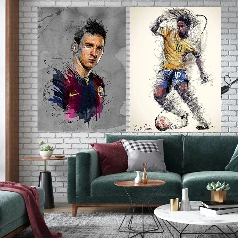

2022decoration Art Football Star Poster Print Canvas Painting Poster and Modern Wall Art Pictures for Living Room Bedroom Decor