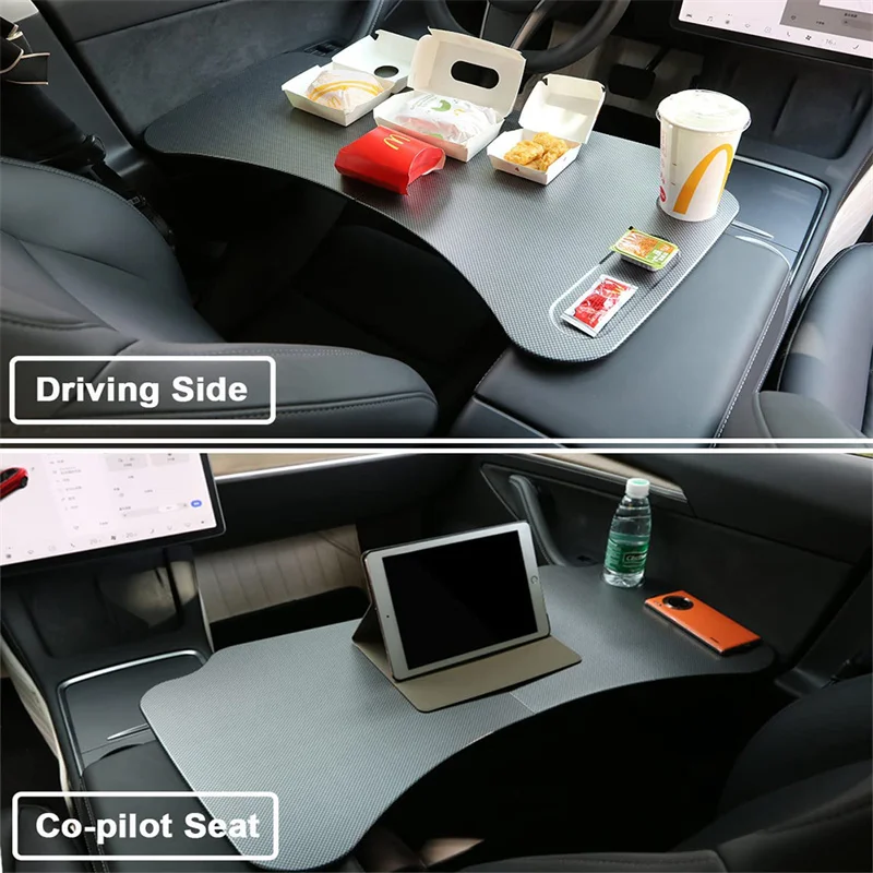 

For Tesla Model 3 Model Y Eating Table Tray Car Table Accessories Comfortable Big Space New Upgrade Foldable Laptop Working Desk