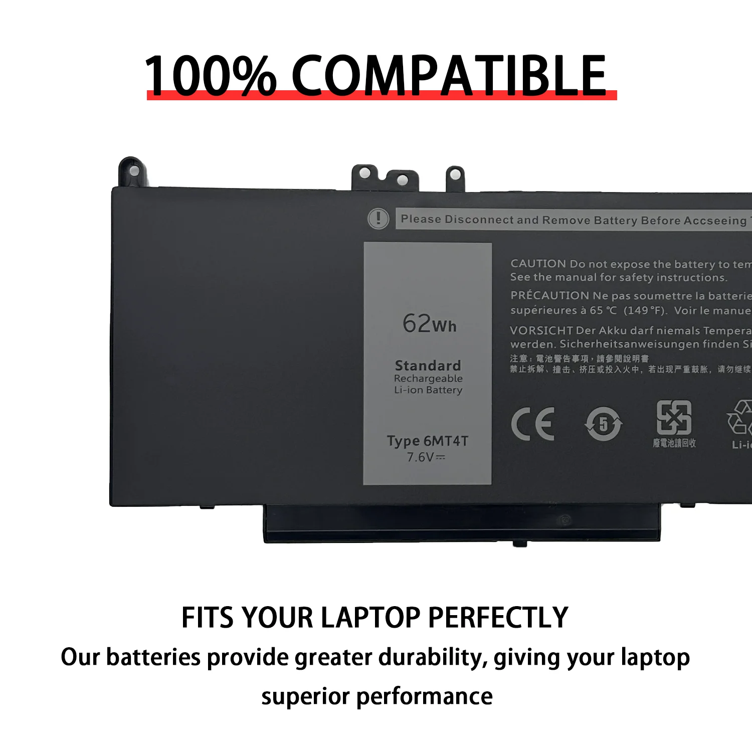 Новый 6MT4T для аккумулятора Dell Latitude E5470 E5570 Precision 3510 0HK6DV 079VRK TXF9M 0TXF9M 6842 мАч 62 Втч