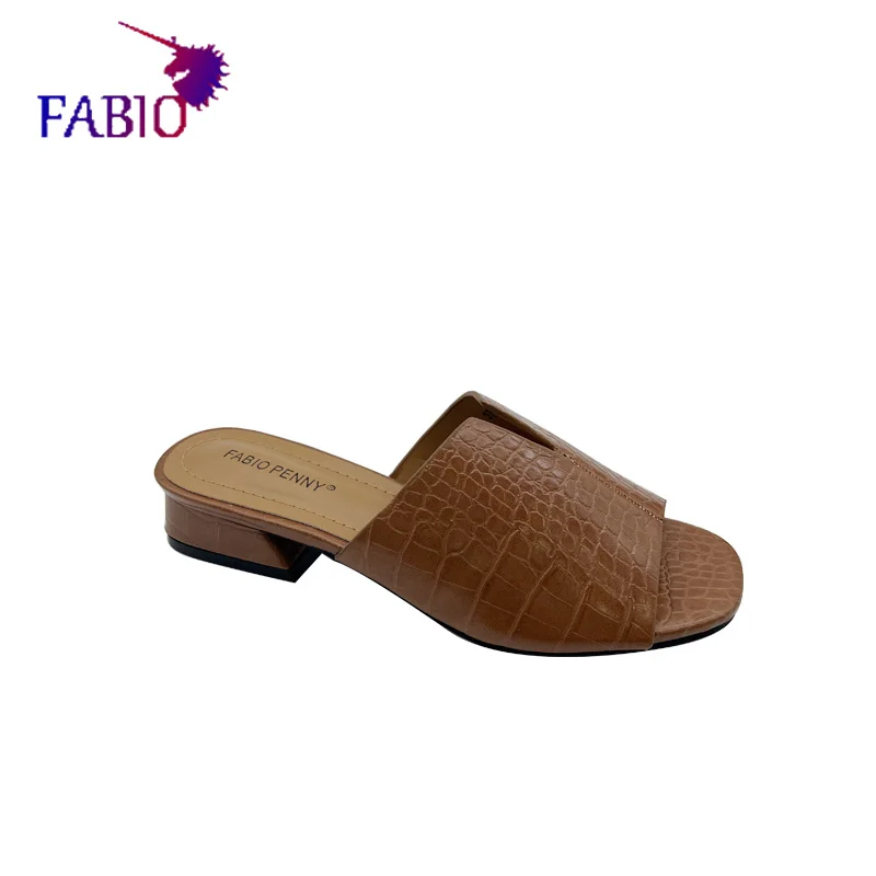 Африканская мама новинка изысканные полосатые тапочки на среднем каблуке