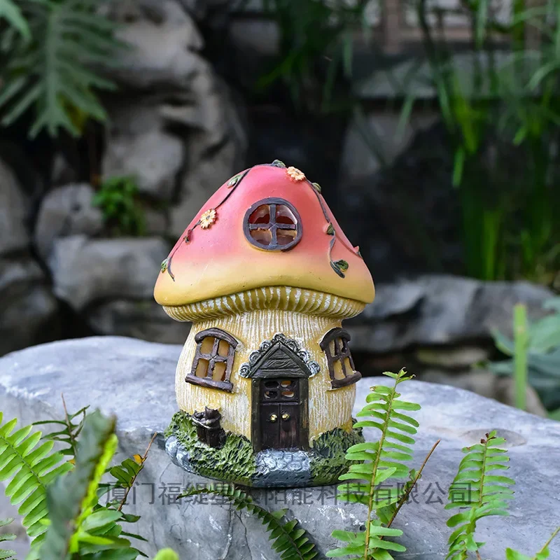 Солнечные фонарики-грибы