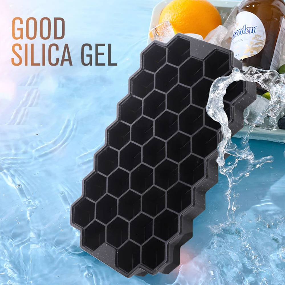 

4/6/8/15 DIY Silicone Ice Tray Ball Maker Form Frozen Whiskey Mold Ice Cube Popsicle Maker Kitchen Moulds Black