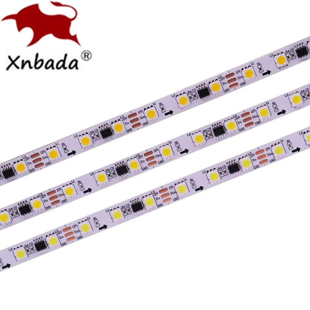 

Xnbada Пиксельная светодиодная лента DC12V WS2811 5050 белая тёплая