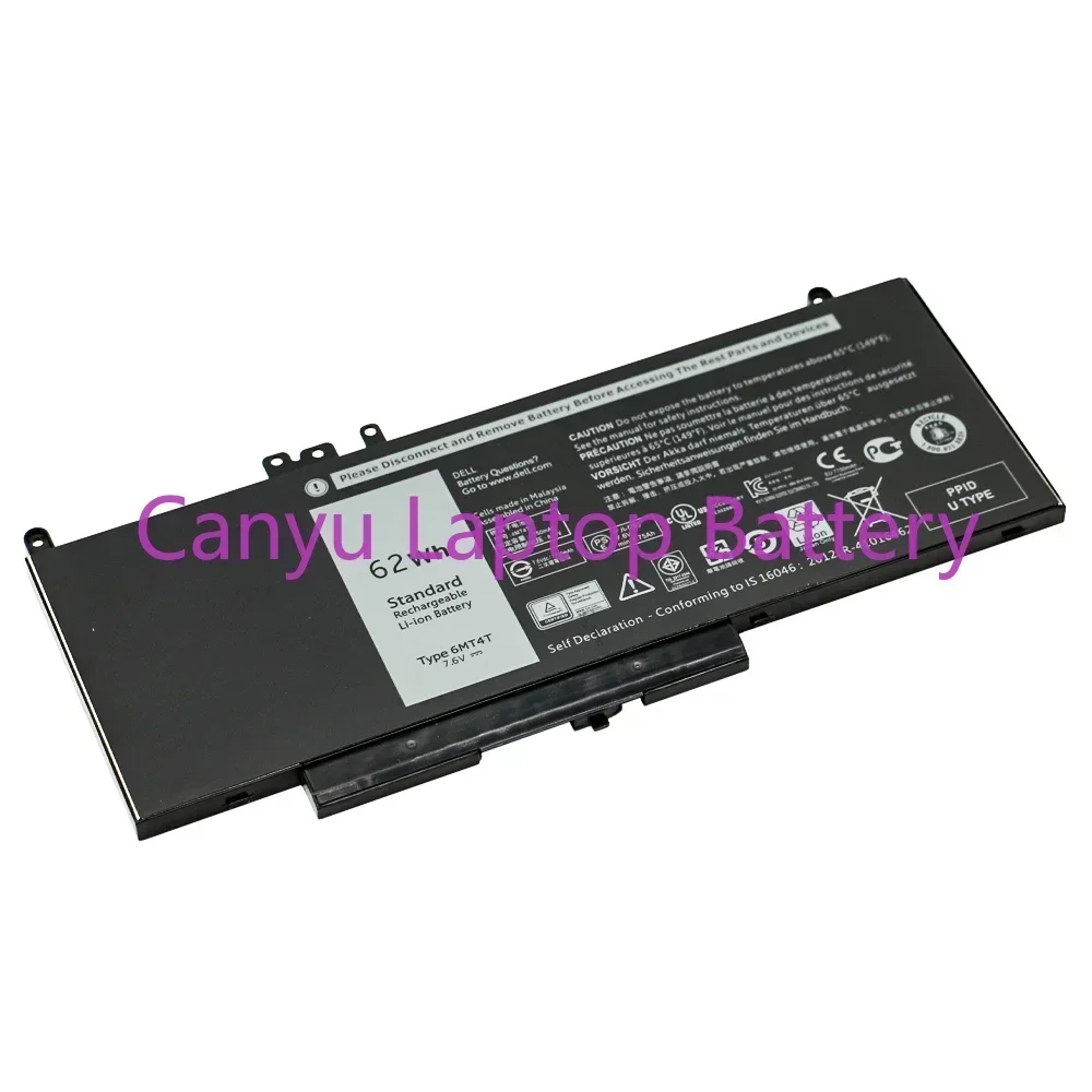 2024 6MT4T для Latitude Precision 14 15 5470 E5470 5570 E5570 3510 M3510 серии 7V69Y TXF9M 79VRK 62 Втч новый аккумулятор для ноутбука (art.: 3920cbfdbe8fe) - 3920cbfdbe8fe