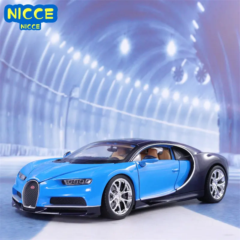 

Welly 1:24 Bugatti Chiron Scale Diecasts Vehicles High Simulation Model Car Metal Alloy Classic Toy Car for Kids Gift B235