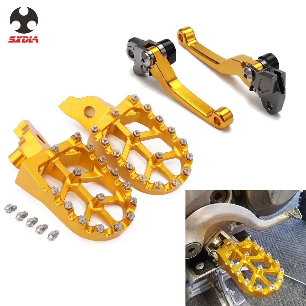 

For Suzuki RMZ250 2007-2018 RMZ450 2005-2018 RMZ 250 450 Motorcycle Brake Clutch Lever Footpeg Footrests Foot Peg Rests