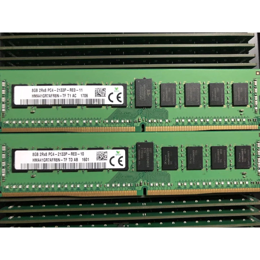 

1 PCS 8G 8GB RAM 2RX8 PC4-2133P REG ECC DDR4 RECC RAM For SK Hynix Memory High Quality Fast Ship