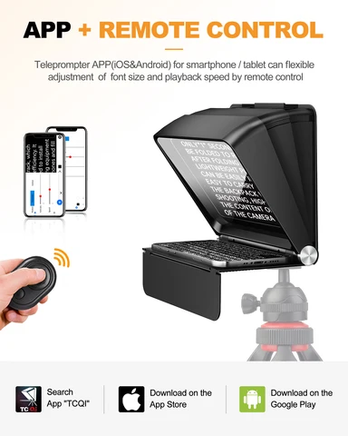 LENSGO TC7 II портативный телесуфлер 7,9 дюйма складной телефон/планшет устройство для чтения телефонных камер DSLR запись интервью