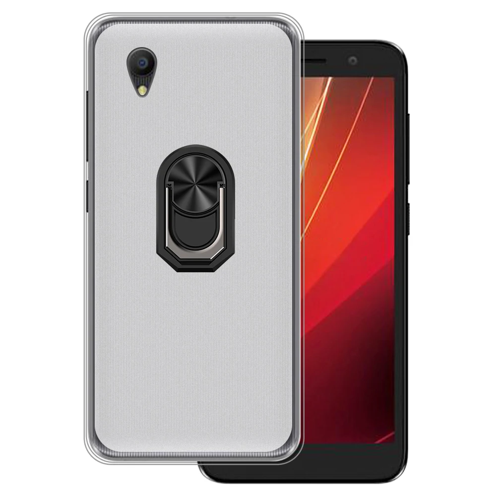 Роскошный противоударный чехол с кольцом-держателем для TCL L5 5033E, мягкий силиконовый защитный чехол из ТПУ